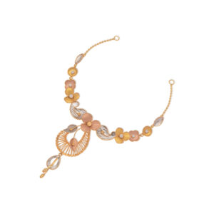 Floral Harmony Gold Necklace - 22K Jewellery