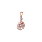 Sunburst Elegance Diamond Pendant - 18K Jewellery