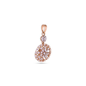 Sunburst Elegance Diamond Pendant - 18K Jewellery