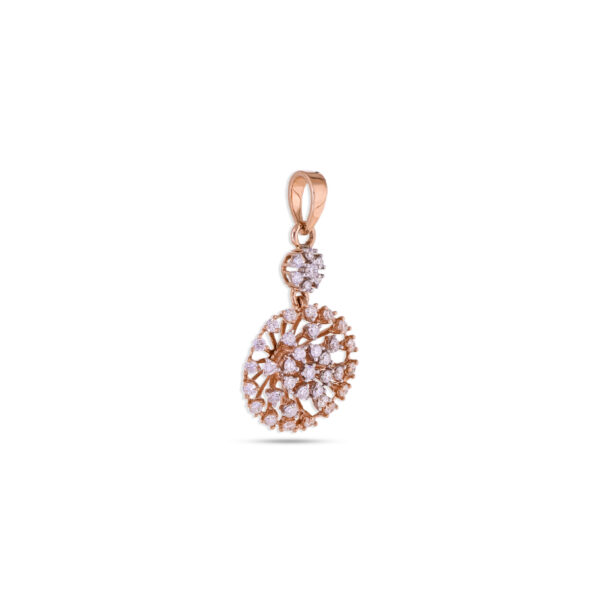Sunburst Elegance Diamond Pendant - 18K Jewellery