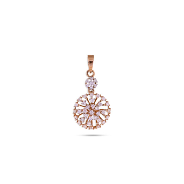Sunburst Elegance Diamond Pendant - 18K Jewellery
