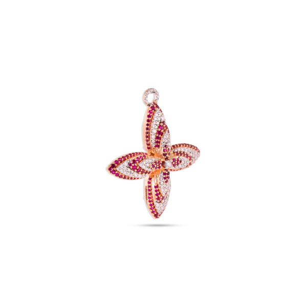 Rosy Petal Bloom Diamond Pendant - 18K Jewellery