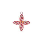 Rosy Petal Bloom Diamond Pendant - 18K Jewellery