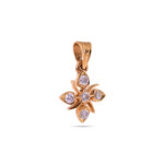 Petal Cross Diamond Pendant - 22K Jewellery