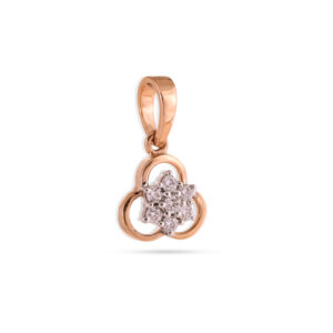 Clover Charm Diamond Pendant - 18K Jewellery