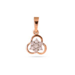 Clover Charm Diamond Pendant - 18K Jewellery
