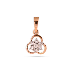 Clover Charm Diamond Pendant - 18K Jewellery