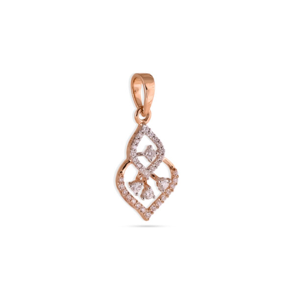 Petal Gleam Diamond Pendant - 18K Jewellery