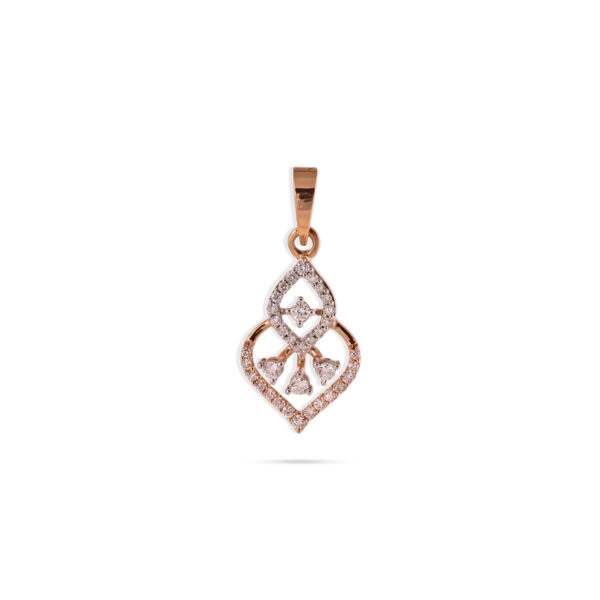 Petal Gleam Diamond Pendant - 18K Jewellery