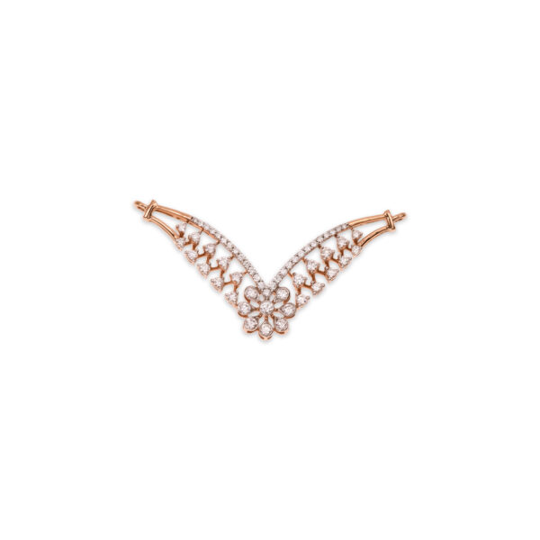 Blossom Curve Diamond Pendant - 18K Jewellery