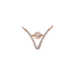 Pearl Embrace Diamond Pendant - 18K Jewellery
