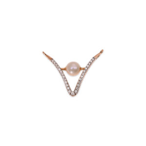 Pearl Embrace Diamond Pendant - 18K Jewellery