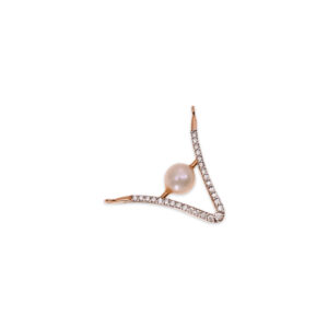 Pearl Embrace Diamond Pendant - 18K Jewellery