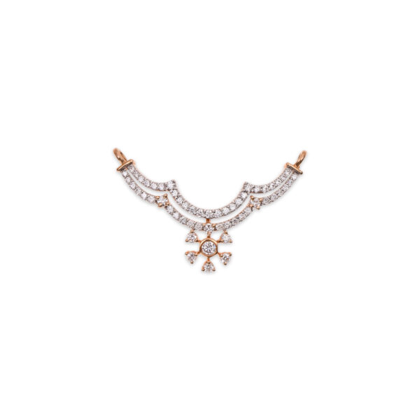 Celestial Crescent Diamond Pendant - 18K Jewellery