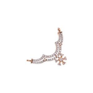 Celestial Crescent Diamond Pendant - 18K Jewellery