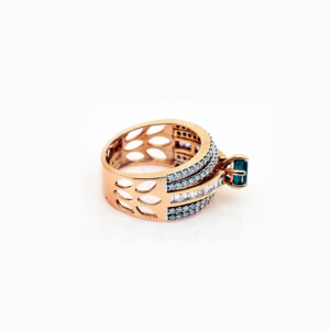 Royal Midnight Diamond Ring - 18K Jewellery