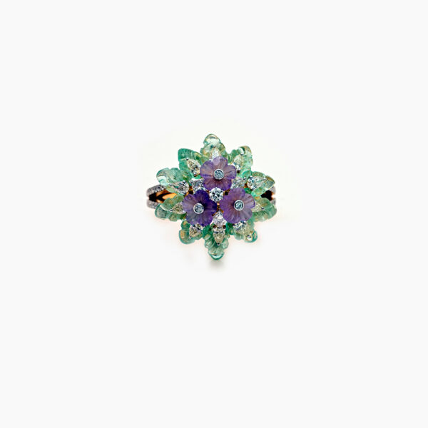 Garden Bloom Diamond Ring - 14K Jewellery