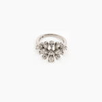 Crystal Snowflake Diamond Ring - 18K Jewellery