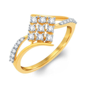 Dazzle Frame Diamond Ring - 18K Jewellery