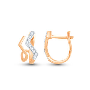 Golden Spark Diamond Earrings- 18K Jewellery