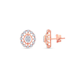 Diamond Empress Studs - 18K Jewellery