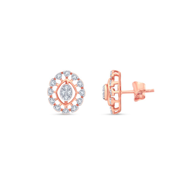 Diamond Empress Studs - 18K Jewellery