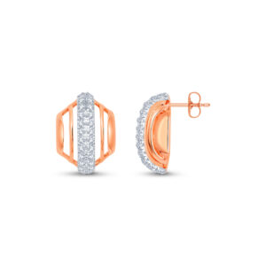 Radiant Arc Diamond Earrings - 18K Jewellery
