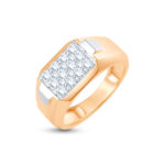 Majestic Cluster Men's Diamond Ring - 18K Jewellery