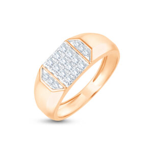 Dual Panel Men's Diamond Ring - 18K Jewellery