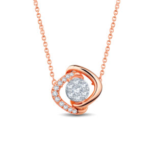 Celestial Orbit Diamond Pendant Set - 18K Jewellery