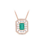 Imperial Shine Diamond Pendant Set - 18K Jewellery