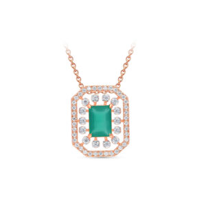 Imperial Shine Diamond Pendant Set - 18K Jewellery