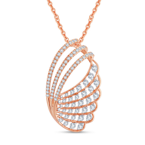 Oceanic Radiance Diamond Pendant Set - 18K Jewellery