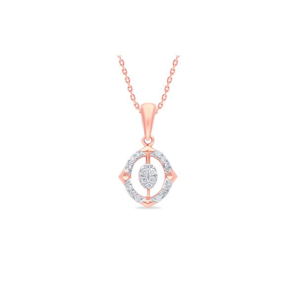 Mystic Eye Diamond Pendant Set - 18K Jewellery
