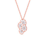 Arctic Bloom Diamond Pendant Set - 18K Jewellery