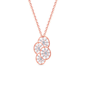 Arctic Bloom Diamond Pendant Set - 18K Jewellery
