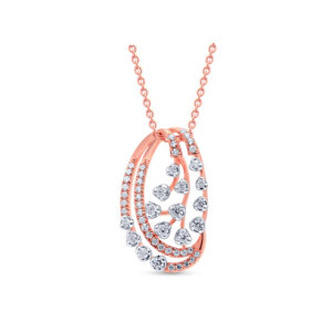 Precious Petals Diamond Pendant Set - 18K Jewellery