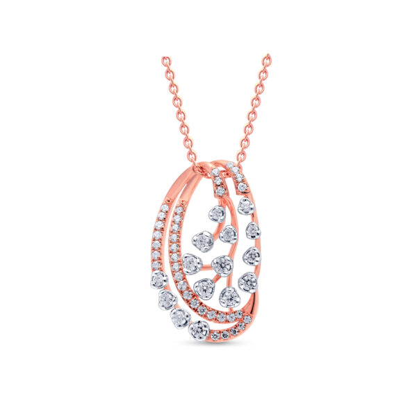 Precious Petals Diamond Pendant Set - 18K Jewellery