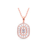 Heirloom Oval Diamond Pendant Set - 18K Jewellery