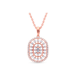 Heirloom Oval Diamond Pendant Set - 18K Jewellery