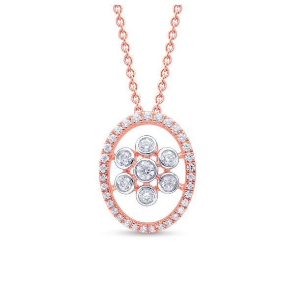 Morning Dewdrop Diamond Pendant Set - 18K Jewellery