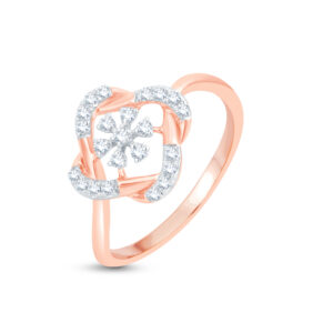 Glittering Petal Diamond Ring - 18K Jewellery