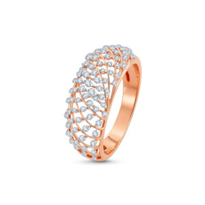 Radiant Net Weave Diamond Ring - 18K Jewellery