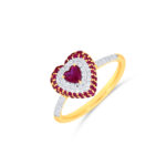 HEART OF ELEGANCE DIAMOND RING - 18K JEWELLERY