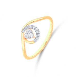Radiant Swirl Diamond Ring - 18K Jewellery