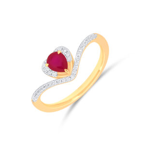 Heart's Embrace Diamond Ring - 18K Jewellery