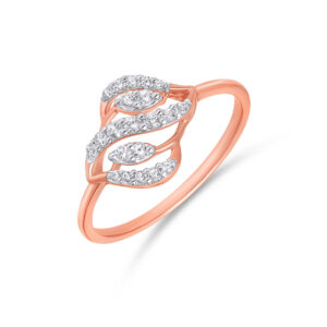 Leaf Swirl Diamond Ring - 18K Jewellery