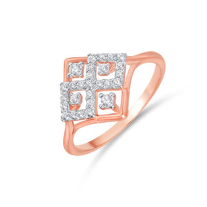 Shimmer Blocks Diamond Ring - 18K Jewellery