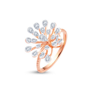 Floral Burst Diamond Ring - 18K Jewellery
