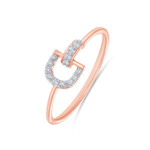 Diamond Buckle Ring - 18K Jewellery